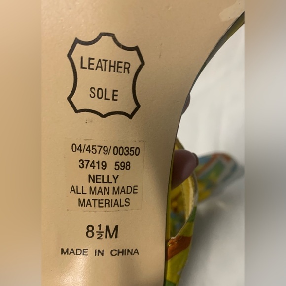 Valenti Franco Womens Nelly Jeweled Open Toe Multicolor Strappy Sandals Sz 8.5 M - Picture 6 of 11